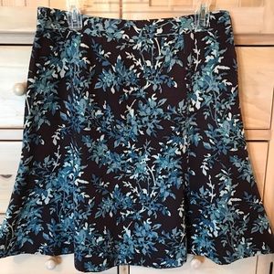 Allegory floral print a-line skirt